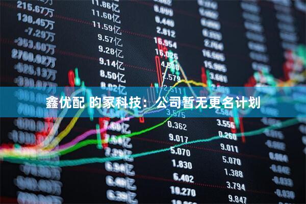 鑫优配 昀冢科技：公司暂无更名计划