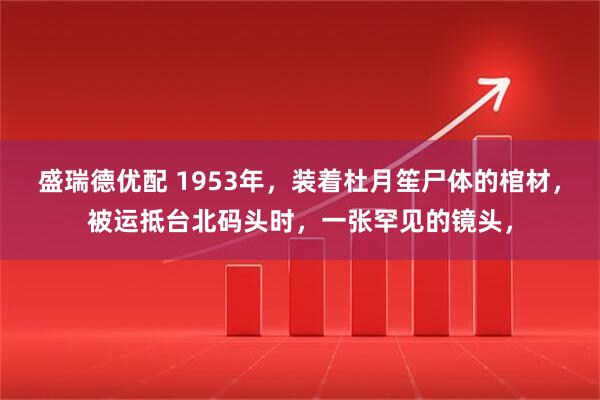 盛瑞德优配 1953年，装着杜月笙尸体的棺材，被运抵台北码头时，一张罕见的镜头，