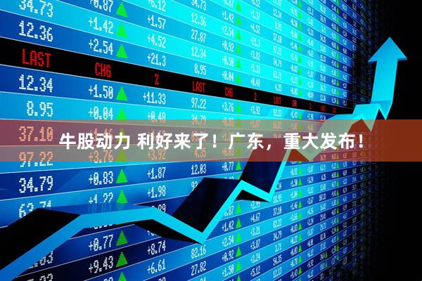牛股动力 利好来了！广东，重大发布！