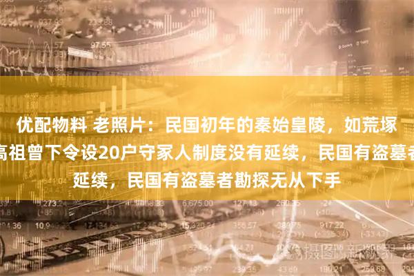 优配物料 老照片：民国初年的秦始皇陵，如荒塚无人管理，汉高祖曾下令设20户守冢人制度没有延续，民国有盗墓者勘探无从下手