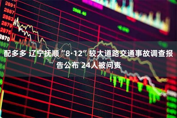配多多 辽宁抚顺“8·12”较大道路交通事故调查报告公布 24人被问责